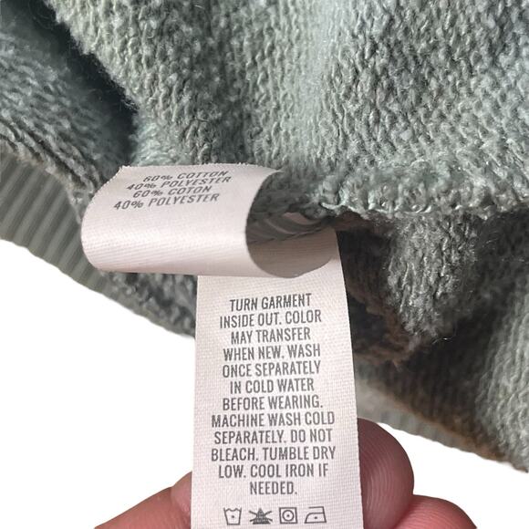 Aerie Oversized Tie-Dye Green Hoodie Women’s Size Large - Picture 6 of 6